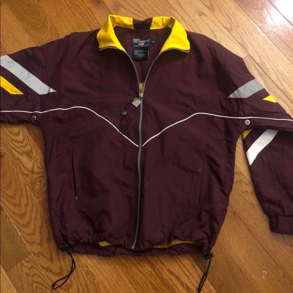 Burgundy windbreaker